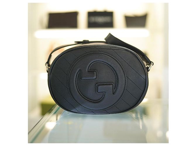 Gucci Borsa a tracolla in pelle nera per donna - AACPY Nero - vista 18