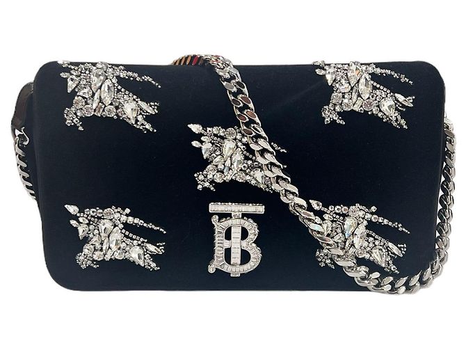 Burberry Borsa a spalla piccola in cristallo Nero - vista 2