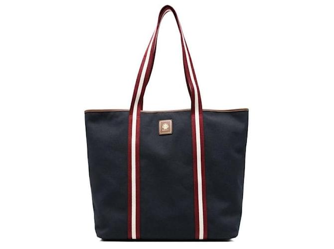 Bally Canvas Tote Bag Blau - Ansicht 4