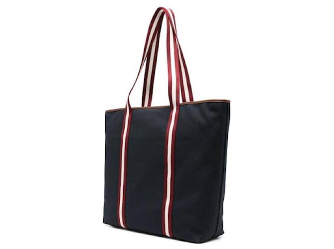 Bally Canvas Tote Bag Blau - Ansicht 5