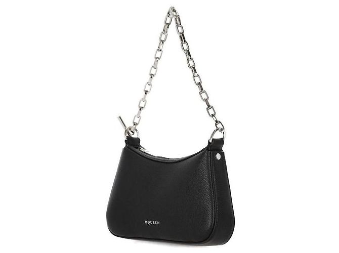 Alexander Mcqueen Mini pochette T-Bar Nero - vista 5