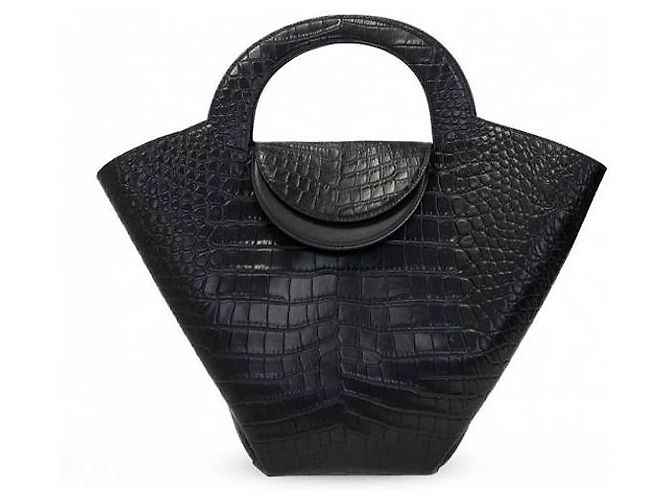 Bottega Veneta Krokodil-Top-Handle-Tote-Bag - Ansicht 4