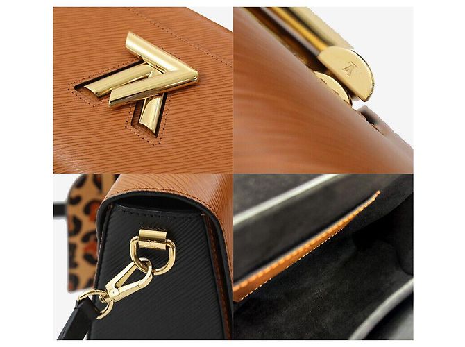 Louis Vuitton Epi Top Handle Twist MM Marrone - vista 7