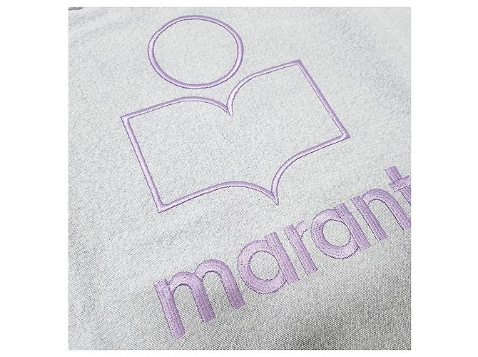 Isabel Marant YENKY Logo bestickte Einkaufstasche Flieder Lila - Ansicht 14