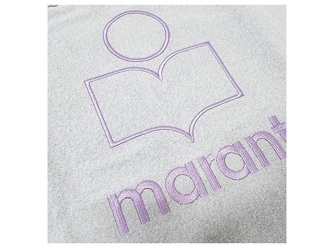 Isabel Marant YENKY Logo bestickte Einkaufstasche Flieder Lila - Ansicht 4