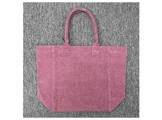 Isabel Marant YENKY Logo bestickte Einkaufstasche Pflaume Lila - Ansicht 12