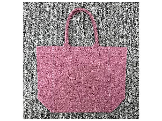 Isabel Marant YENKY Logo bestickte Einkaufstasche Pflaume Lila - Ansicht 2