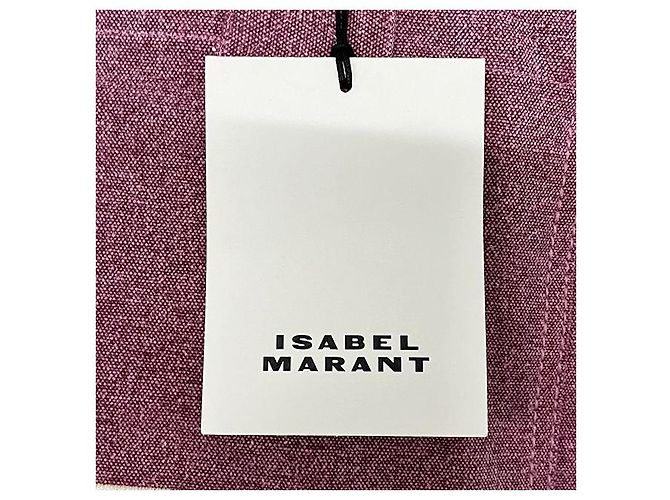 Isabel Marant YENKY Logo bestickte Einkaufstasche Pflaume Lila - Ansicht 8