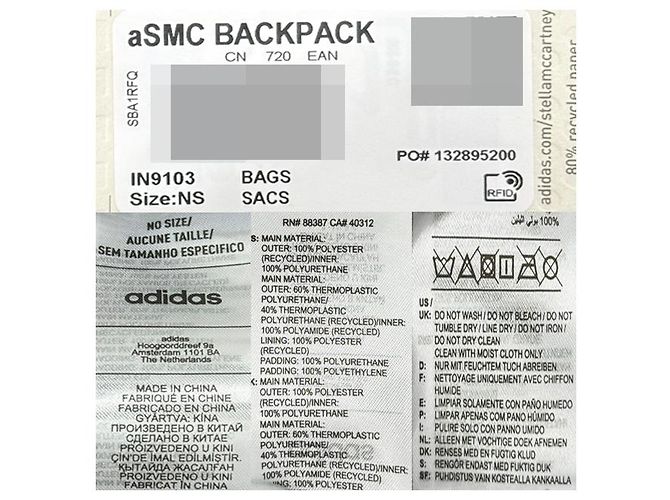 Stella Mc Cartney Mochila de senderismo Adidas Stella McCartney con logo - vista 24