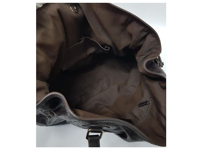 Gucci Große Leder-Tote-Bag Braun - Ansicht 8