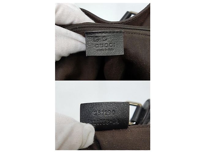 Gucci Große Leder-Tote-Bag Braun - Ansicht 9