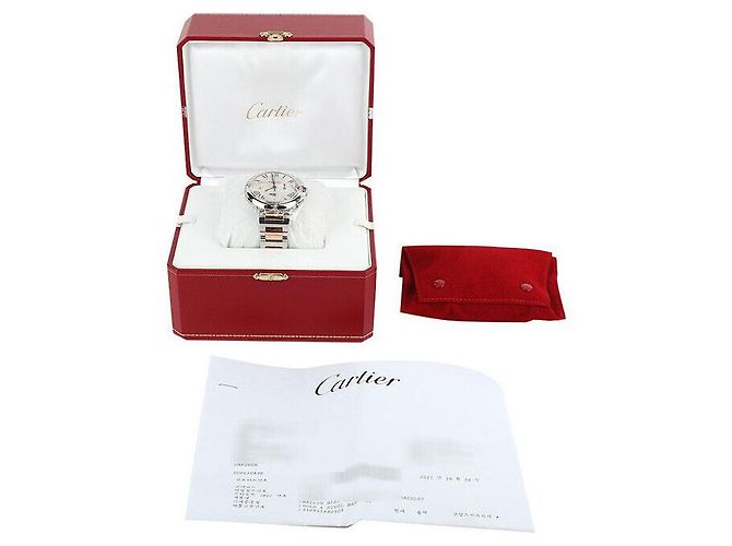 Cartier Ballon Bleu Combi Chrono Bianco - vista 7