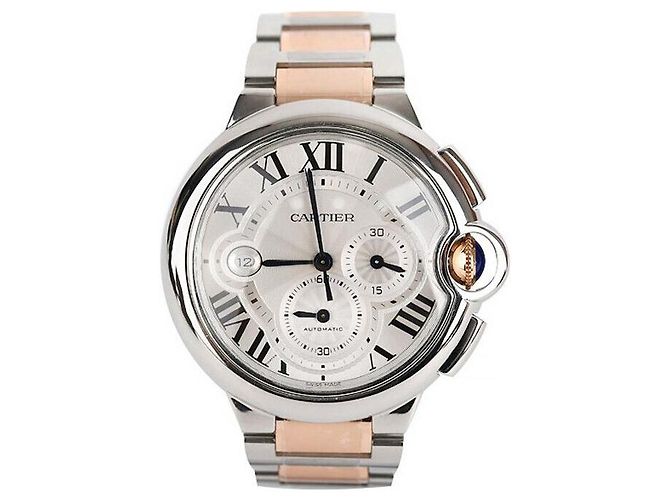 Cartier Ballon Bleu Combi Chrono Bianco - vista 8