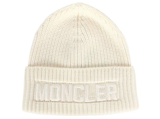 Beanie mit Moncler Schriftzug-Patch Weiß - Ansicht 6