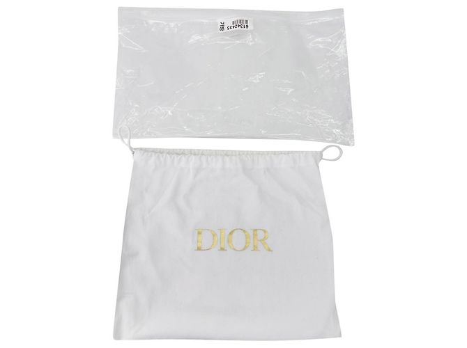 Dior Borsa a tracolla in pelle con patta e catena bianca Bianco - vista 15