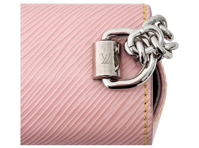 Louis Vuitton Borsa a spalla con catena argento Twist Epaule Rosa - vista 10