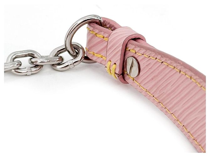 Louis Vuitton Borsa a spalla con catena argento Twist Epaule Rosa - vista 12