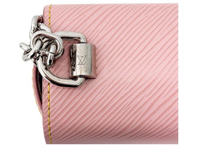 Louis Vuitton Borsa a spalla con catena argento Twist Epaule Rosa - vista 9