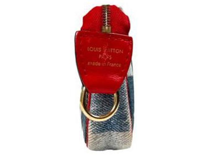 Louis Vuitton Porte-clés en denim monogrammé, pochette à pièces micro - vue 5