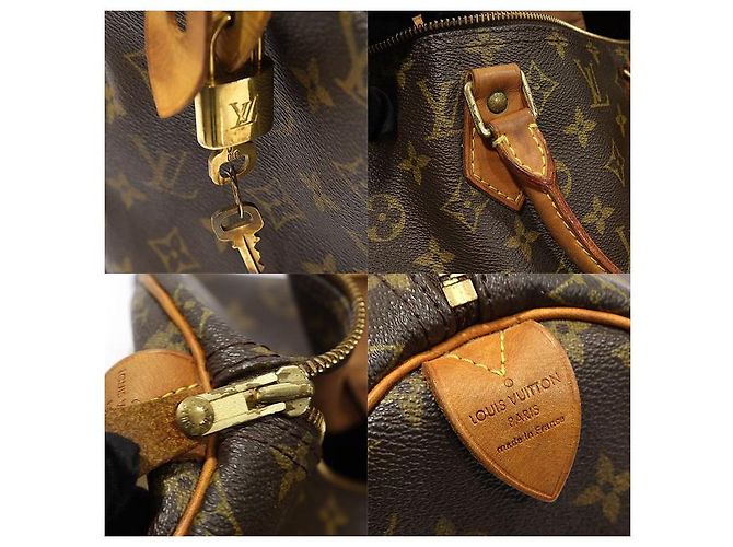 Louis Vuitton Speedy Tote Bag aus Monogramm-Canvas Braun - Ansicht 7