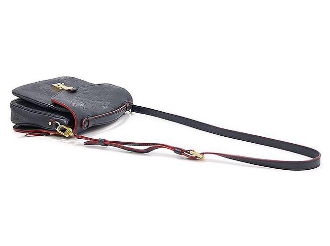Louis Vuitton Pochette Metis Monogram Empreinte Marine Rouge Blu - vista 4