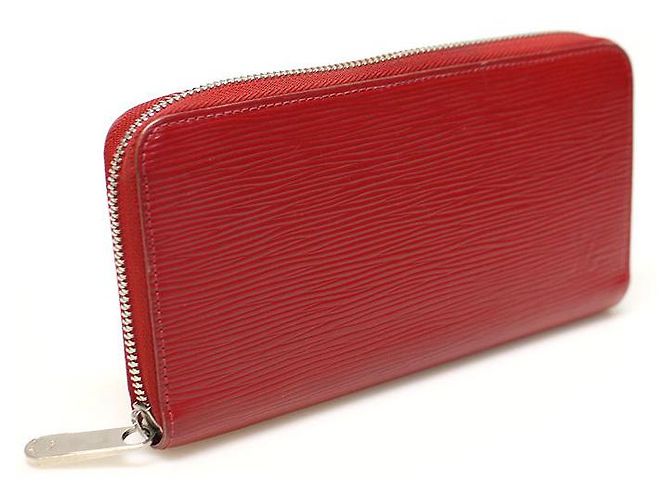 Louis Vuitton Cartera Larga Zippy de Cuero D'épi Plateada Plata - vista 3