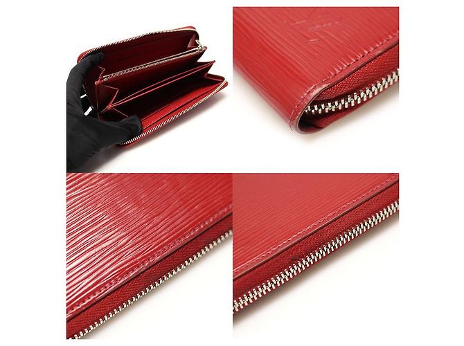 Louis Vuitton Cartera Larga Zippy de Cuero D'épi Plateada Plata - vista 6