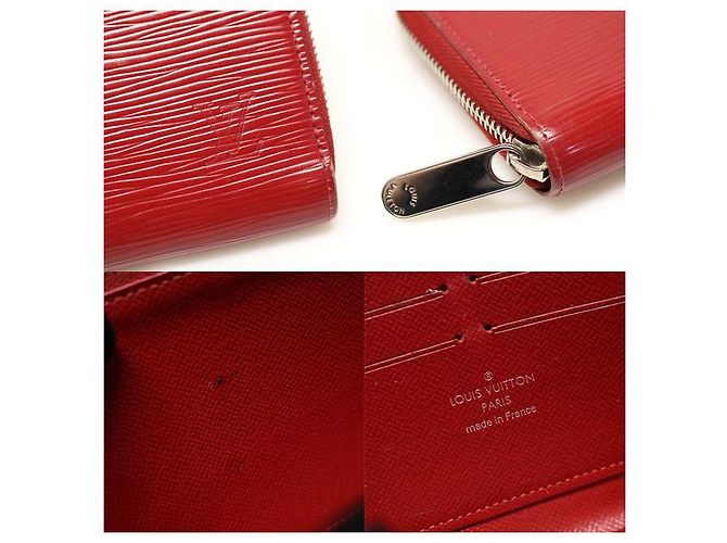 Louis Vuitton Cartera Larga Zippy de Cuero D'épi Plateada Plata - vista 7