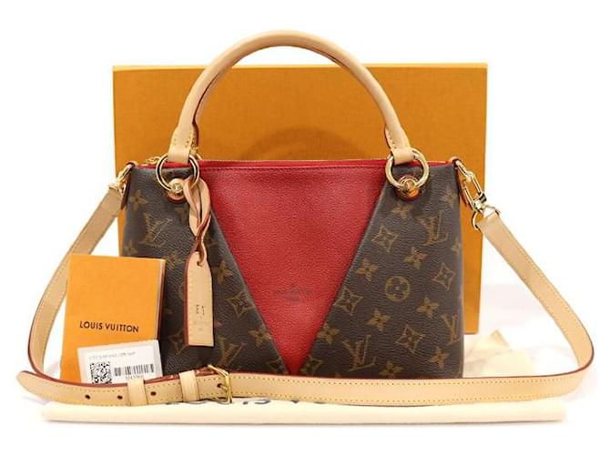 Louis Vuitton Rote Monogramm-Canvas Tote BB Braun - Ansicht 2