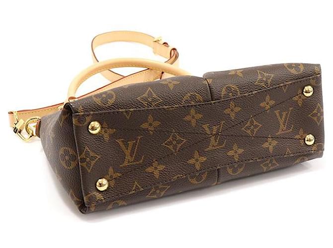 Louis Vuitton Rote Monogramm-Canvas Tote BB Braun - Ansicht 5
