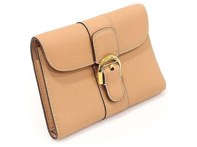 Delvaux Billetera Compacta Brillante Rosa Beige Vision en Piel de Ternera Rodeo - vista 3
