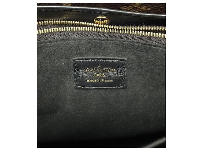 Louis Vuitton Borsa a Spalla Double Flap Monogram Marrone - vista 11