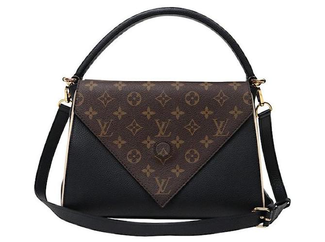 Louis Vuitton Borsa a Spalla Double Flap Monogram Marrone - vista 3