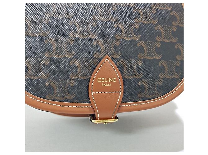Céline Borsa a tracolla media Pouch Marrone - vista 3