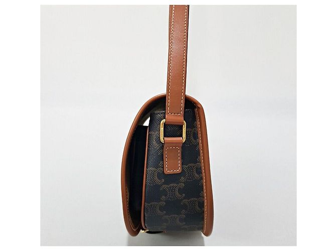 Céline Borsa a tracolla media Pouch Marrone - vista 4