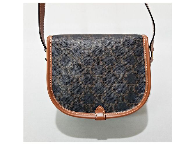 Céline Borsa a tracolla media Pouch Marrone - vista 5