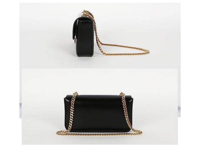 Céline Triope Chain Schultertasche Schwarz - Ansicht 9