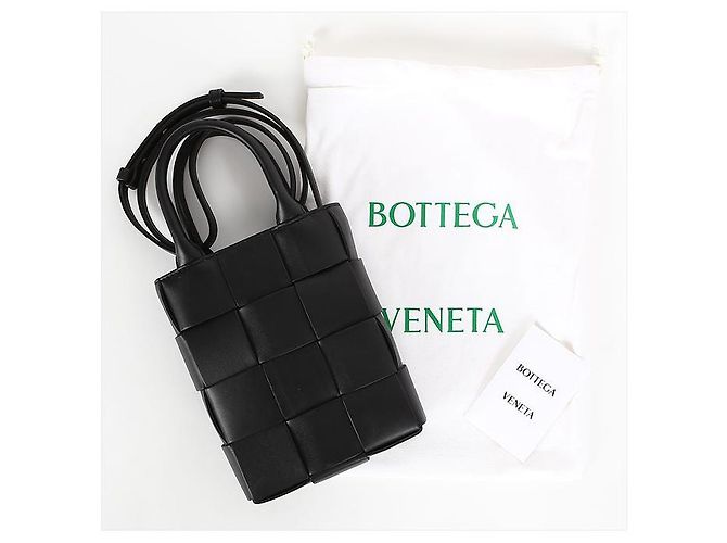 Bottega Veneta Mini borsa a tracolla cassette Nero - vista 14