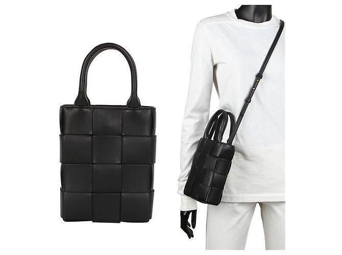 Bottega Veneta Mini borsa a tracolla cassette Nero - vista 9