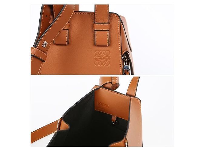 Loewe Bolsa Tote Compacta Hammock Marrom - vista 5
