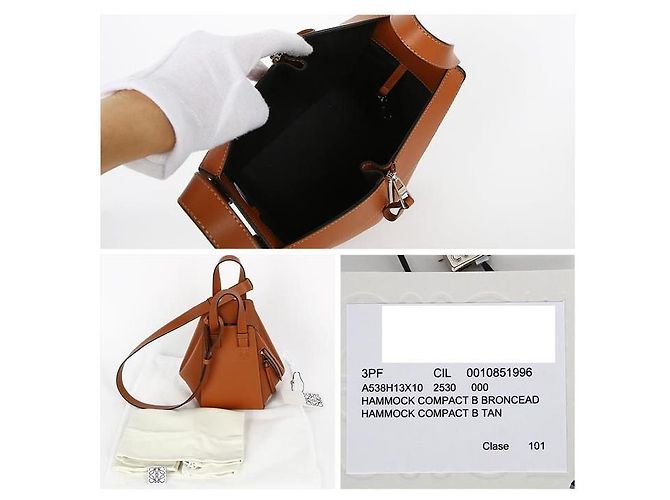 Loewe Bolsa Tote Compacta Hammock Marrom - vista 7
