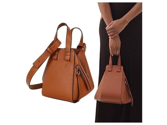 Loewe Bolsa Tote Compacta Hammock Marrom - vista 8