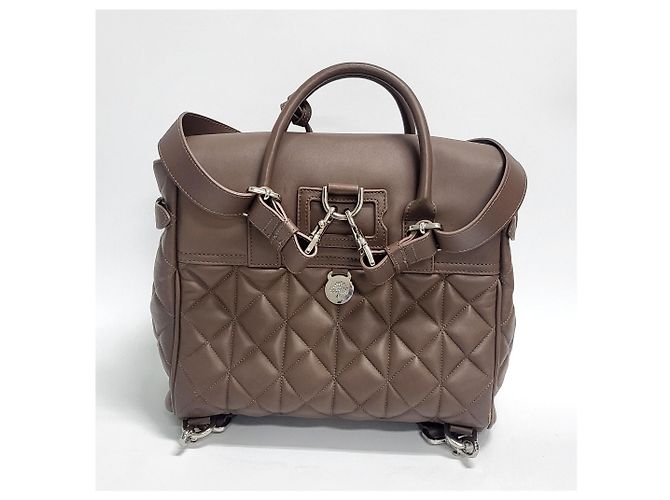 Mulberry Borsa tote e zaino Nappa Cara Delavine Marrone - vista 3