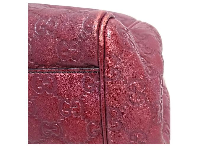 Borsa a Spalla Gucci Shima Emily Chain Rosso - vista 5