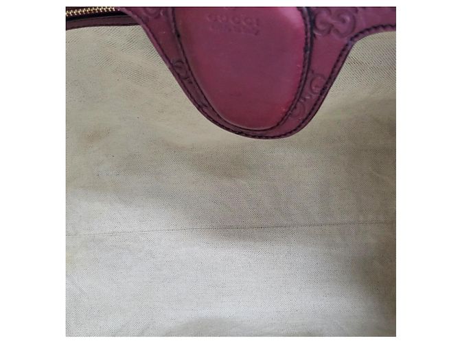 Borsa a Spalla Gucci Shima Emily Chain Rosso - vista 6