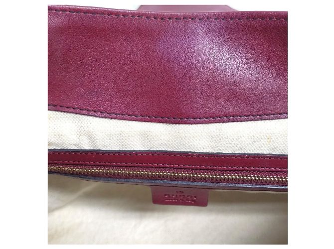 Borsa a Spalla Gucci Shima Emily Chain Rosso - vista 7