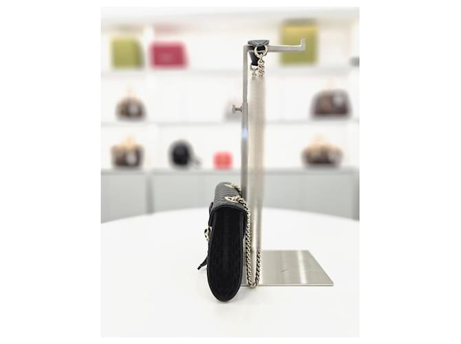 Gucci Borsa a tracolla mini catena Emily Nero - vista 12