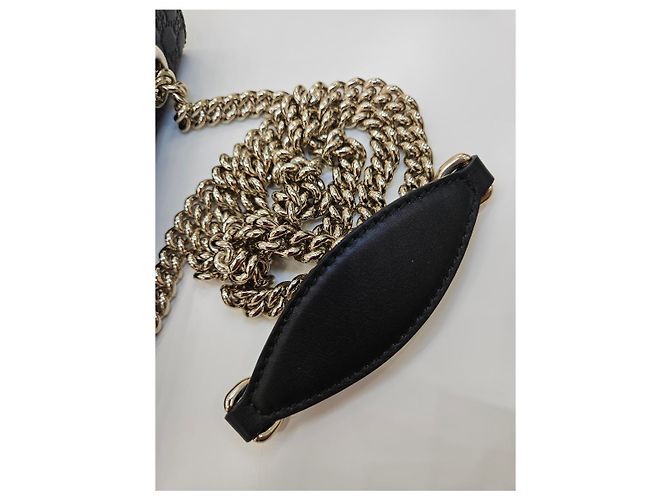 Gucci Borsa a tracolla mini catena Emily Nero - vista 18