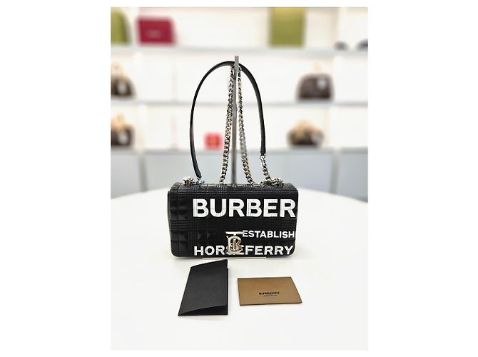 Burberry Borsa a Spalla Piccola TB Rola Nero - vista 19