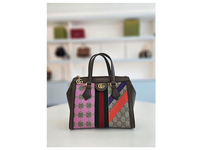 Gucci Piccola borsa tote e borsa a tracolla Multi Ophidia GG - vista 10